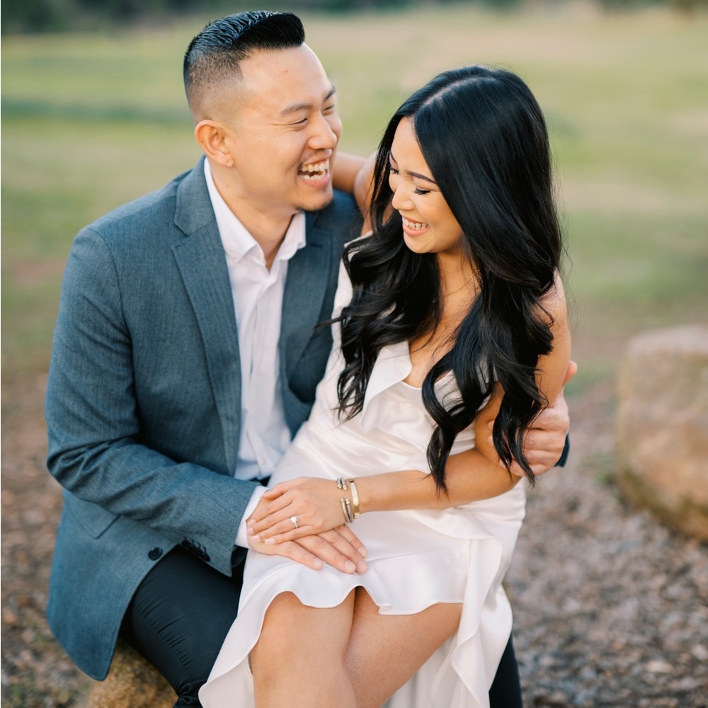 White high low dress